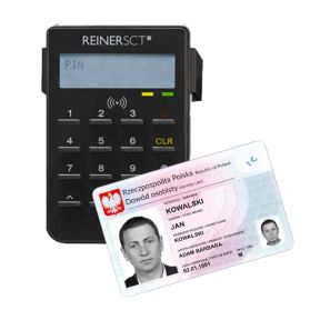 Czytnik e-Dowodu cyberJack® RFID standard (PL) jest przeznaczony do obsługi nowych polskich dowodów osobistych